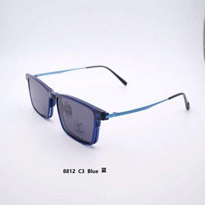 Montura de gafas magnética para hombres y mujeres, espejo de doble propósito, juego de titanio de acero y plástico, espejo <span class=keywords><strong>retro</strong></span> myopi - Product Image 2