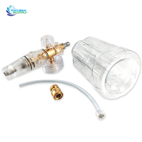 Canon à mousse - Pistolet de lavage haute pression avec raccord rapide 1/4 pouce et buse réglable, pulvérisateur de lavage de voiture avec bouteille de 1 L