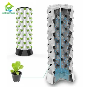 Greenhouse used garden tower for aeroponics growing vegetable aeroponic tower garden