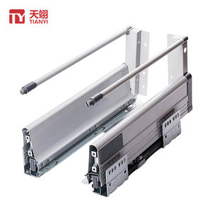 Meuble moderne à bords ronds avec boîte en métal réglable très vendu <span class=keywords><strong>rail</strong></span> coulissant à sangle latérale en fer pour la cuisine et la salle de bain - Product Image 1