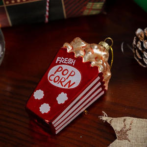 Seau à pop-corn <span class=keywords><strong>en</strong></span> <span class=keywords><strong>verre</strong></span> <span class=keywords><strong>soufflé</strong></span> à la main Ornement <span class=keywords><strong>de</strong></span> <span class=keywords><strong>Noël</strong></span>: Artisanat artisanal <span class=keywords><strong>en</strong></span> <span class=keywords><strong>verre</strong></span>, ajoutez un charme fantaisiste à votre arbre <span class=keywords><strong>de</strong></span> vacances - Product Image 2