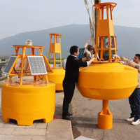 Pelampung Navigasi Laut HDPE BT Tahan Lama Diameter 1800mm Berat 400kg Daya Apung 1400kg Penanda Apung Keselamatan Pelabuhan Saluran Laut