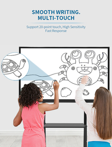 Dual OS Android x86 ops zero bonding 65 pulgadas 20 puntos infrarrojo multi pantalla táctil Pantalla de panel interactivo - Product Image 4