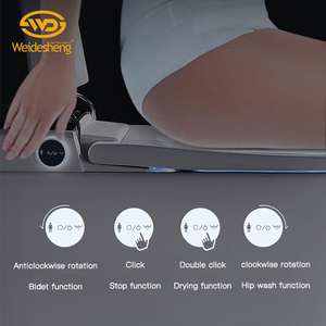 WC intelligent électronique à réservoir encastré en céramique, entièrement automatique, monobloc, certifié Water Mark/UPC/CE/SASO/Soncap, moderne - Product Image 5