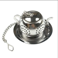 Infusor de Té de Acero Inoxidable con Forma de Tetera, Colador de Té de Hojas Sueltas, Filtro de Té de Malla Fina para Tazas, Hogar, Cocina, Venta al por Mayor