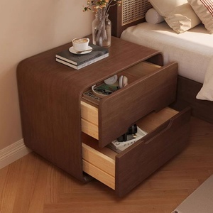 Meilleures ventes - Tables de chevet en bois massif, armoire simple et petite pour la chambre à coucher, armoire de rangement pour le salon - Product Image 5