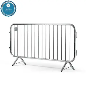 Goedkope Prijs Tubing Openbare Gebieden Hekwerk Mobiele Hek Outdoor Reclame Staal Barricade Crowd Control Barrière