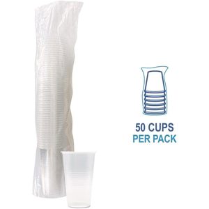 Boardwalk BWKTRANSCUP20PK 20 Oz. Clear Translucent Plastic <b>Cold</b> Drink <b>Cups</b> Packaged 50/Pack - Product Image 3