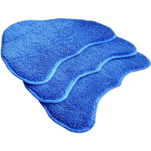 VAX Steam <b>Mop</b> Cover Blue Microfiber Twisted Braided Fabric 31x26cm Detachable <b>Replacement</b> Pad For Home Cleaning - Product Image 4
