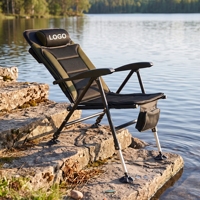 Chaise de pêche à la carpe professionnelle de style européen, inclinable, réglable en hauteur, avec coussin amovible, pour la pêche, le camping et les loisirs