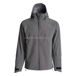 سترة خفيفة الوزن مقاومة للماء للاستخدام الخارجي مع بطانة فليس، سترة واقية من الرياح سريعة الفتح، معطف مطر بنمط مطبوع، سترة صيد بنمط التمويه - Product Image 1