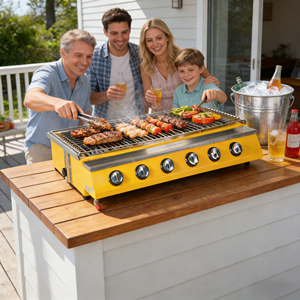 Parrilla de Gas Profesional Comercial a Precio de Mayoreo, Parrilla para Barbacoa Familiar, Cocina al Aire Libre - Product Image 2