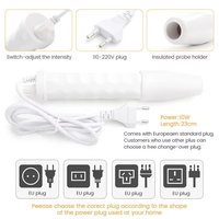 Appareil d'électrothérapie faciale portable haute fréquence JX-006A de haute qualité avec 4 tubes en verre pour une thérapie cutanée efficace