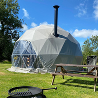Kit de dôme géodésique en PVC pour l'extérieur, tente de glamping pour habitation
