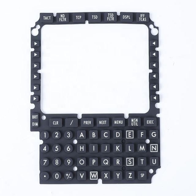 Customized Food Grade Silicone Rubber Keypads Waterproof Durable Buttons ISO9001 Certified Silkscreen Printed OEM ODM Electronic