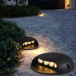 مصباح مسار LED خارجي بتصميم صدفة السلحفاة يعمل بالتيار المتردد/المستمر، مصنوع من الألومنيوم بدرجة حماية IP65 ومؤشر تجسيد لوني عالي 90 لإضاءة الحدائق والممرات والمناظر الطبيعية - Product Image 2