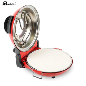 Anbolife Nouvelle Vente Directe Usine Machine à Pizza Électrique 12 pouces avec Plaque en Pierre, Temps de Cuisson 5 Minutes, Arrêt Automatique et Préchauffage - Product Image 3