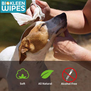 Biokleen-toallitas biodegradables de bambú para limpieza de perros, toallitas húmedas y desodorizantes para mascotas, 100%, 70 unidades - Product Image 6