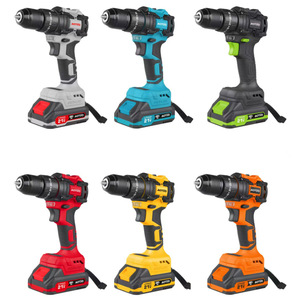 Perceuse sans fil multifonctionnelle, perceuse lithium-ion, ensemble d'outils électriques haute puissance, tournevis électrique, perceuse avec lampe torche - Product Image 6