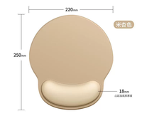 Tapis de souris ergonomique en silicone épais antidérapant avec support de poignet, tapis de souris d'ordinateur personnalisé OEM en gros pour la maison et le bureau