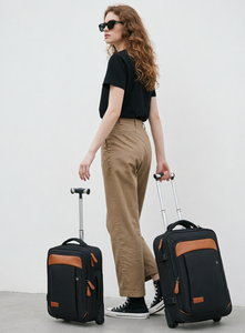 Sac à dos convertible <span class=keywords><strong>2</strong></span> en 1 à roulettes pour <span class=keywords><strong>voyage</strong></span> et loisirs, avec port de charge USB, imperméable, fermeture éclair et poignée télescopique - Product Image 4