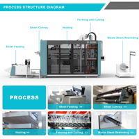 SY-850B Wegwerp PP PET PS Plastic Bekers Maakmachine voor Party Waterbekers Thermoforming Productielijn