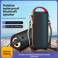 Haut-parleur 5.1 haute puissance 20W, subwoofer étanche portable pour extérieur, avec micro intégré, batterie, son pour danse de rue et karaoké à domicile