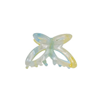 Pince à cheveux personnalisée pour femme, style rétro Wenhui, 4,5 cm, en acétate PVC, motif papillon ajouré, pour usage quotidien et fêtes