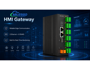 HMI Gateway Milesgo HMI2006-A55, IOT Data Collection Modbus, BACnet to BACnet IP, Modbus TCP, <strong>OPC</strong> <strong>UA</strong>, MQTT, BMS, BTL &amp; CE - Product Image 1