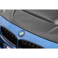 Couvre-capot avant en fibre de carbone style MBJ avec aération pour BMW Série 3 F30 2012-2018, kit carrosserie pour capot avant