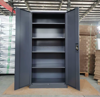 Meubles de bureau directement de l'usine, armoire de rangement en acier, armoire à dossiers métallique à 2 portes battantes