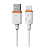 Câble de données de charge rapide neuf en PVC blanc, vente en gros d'usine, accessoires pour téléphone portable 1M/2M