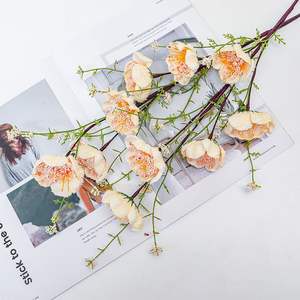 Vente en gros Rhododendron artificiel fleur papillon rose <span class=keywords><strong>coucou</strong></span> immortel coloré décoration de mariage maison ornements de salon - Product Image 6