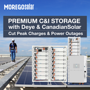 Système de stockage solaire complet Morego C&I 200 kW 300 kW 1 MW avec onduleur hybride DEYE, batterie lithium 50 kW 7,68 kWh - Product Image 1