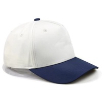 Logotipo personalizado 5 Panel estructura algodón deportes al aire libre dos tonos sombreros gorra de béisbol Gorras para hombres 3D bordado en relieve Logo sombreros