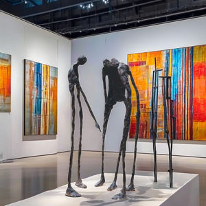 Escultura de bronce Giacometti de tamaño real, estatua de tres hombres en estilo antiguo para manualidades al aire libre, impresión personalizada, fundición de estatuas de latón - Product Image 3