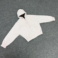 Sweat à capuche zippé épais style rétro américain avec broderie fleur de prunier, polyvalent et tendance urbaine