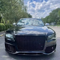 Nouvelle calandre avant en ABS de haute qualité de style RS8 en nid d'abeille pour Audi A8/S8 2015-2018 avec installation facile, garantie 1 an