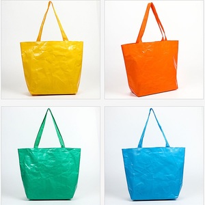 ถุงช้อปปิ้งและใส่ของชำแบบใช้ซ้ำได้ ขนาดใหญ่ ผลิตจากผ้า PP ทอ เป็นมิตรกับสิ่งแวดล้อม พร้อมพิมพ์โลโก้และลวดลายตัวอักษรตามสั่ง - Product Image 6