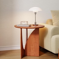 Table basse scandinave minimaliste en bois massif, écologique et durable, table d'appoint moderne noire, meubles de salon