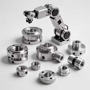 تصنيع مخصص لقطع الروبوتات من سبائك الألومنيوم والفولاذ المقاوم للصدأ، ذراع روبوت من الفولاذ المقاوم للصدأ برباعي وخماسي المحاور - Product Image 3