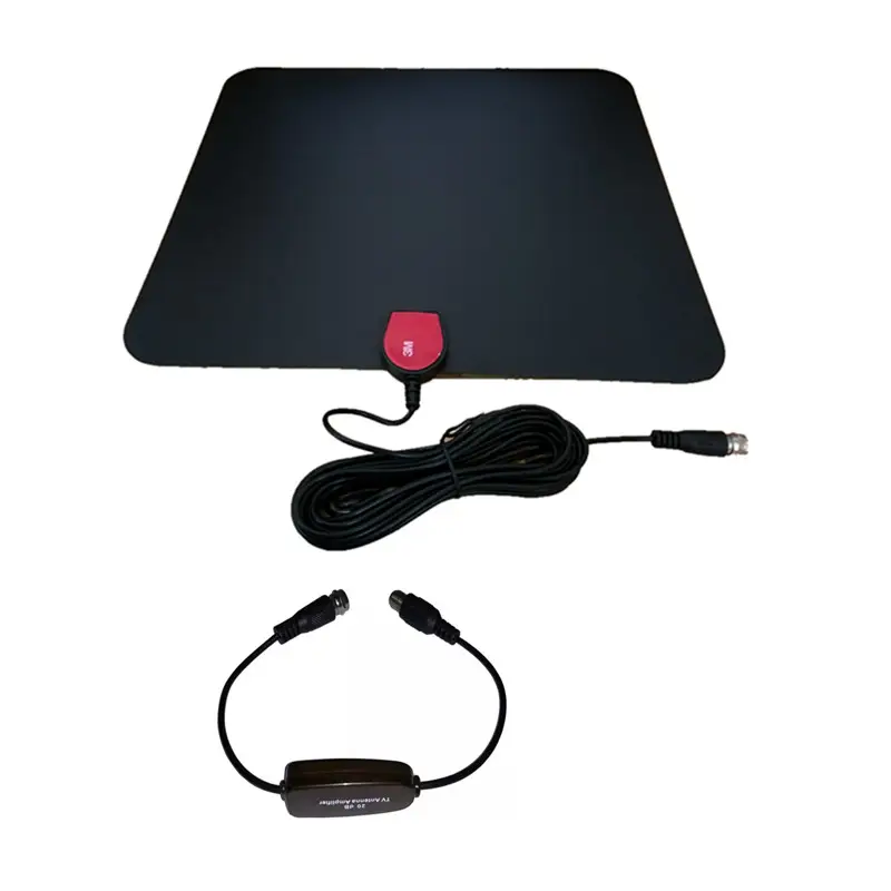 Indoor Digital TV Antenna HDTV Antenna with 2M-5M Signal Amplifier Cord Television Aerial F Connector ATSC ISDB DVB-T DVB-T2