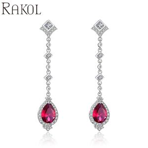 ต่างหูผู้หญิงเพทายสีเงิน EP2055 rakol - Product Image 3