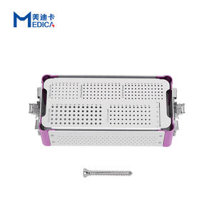 Caja de esterilización de microtornillo, instrumentos de implante ortopédico para uso veterinario - Product Image 3