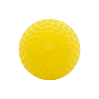 Pelotas de Béisbol de PU Amarillas con Hoyuelos de 9 Pulgadas, Nuevas al por Mayor - Pelotas de Práctica Sin Picaduras para Máquinas de Lanzamiento y Entrenamiento