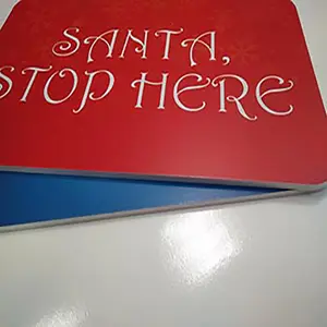 Advertising Printing White Full Color Christmas Die Cut Pvc Sign Foam Board For Props