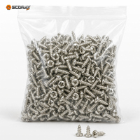 Sekrup Self Tapping Kepala Pan Phillips Berlapis Nikel Baja Karbon Mikro Miniatur PA M1 M1.2 M1.4 M1.6 M1.8 M2 M2.5 M3 M4 2-40mm