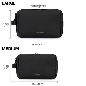 Trousse de toilette pour hommes, organiseur de voyage, trousse de toilette résistante à l'eau, sac de rasage pour accessoires de toilette, grande taille - Product Image 5