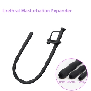 Männliches Silikon Langes Pferde auge Harnröhre <span class=keywords><strong>dilation</strong></span> Hohlrohr Penis Masturbation Männlicher Sklave Training SM Sexspielzeug - Product Image 2