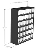 Présentoir de Montres Moderne et Élégant Haut de Gamme en Verre Trempé avec MDF pour Usage en Magasin et Collection Personnelle